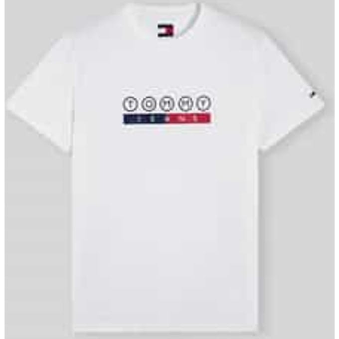 regular fit T-shirt van puur katoen met logoprint