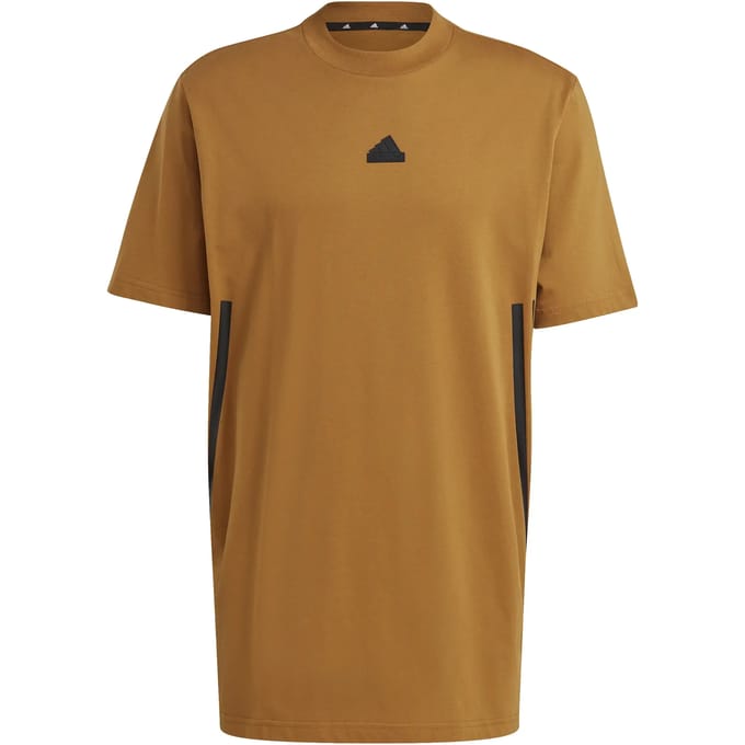 Adidas Fi 3s T-shirt Met Korte Mouwen Bruin S / Regular Man