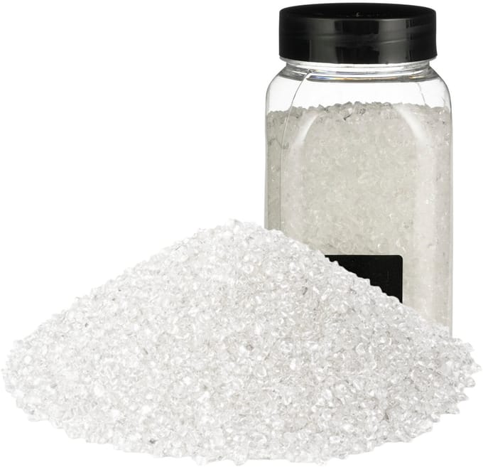 Rayher decoratie steentjes / granulaat - 5x - 650 ml - 4-10 mm - transparant - siergrind
