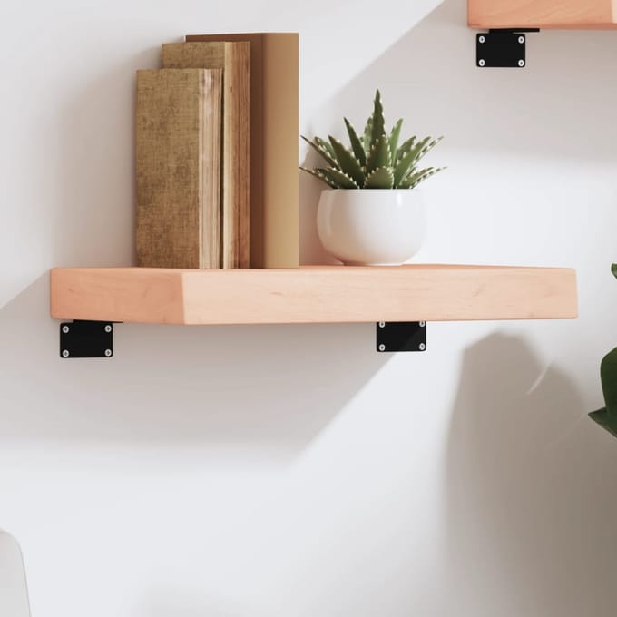 vidaXL - Wandschap - 40x20x6 - cm - onbehandeld - massief - eikenhout