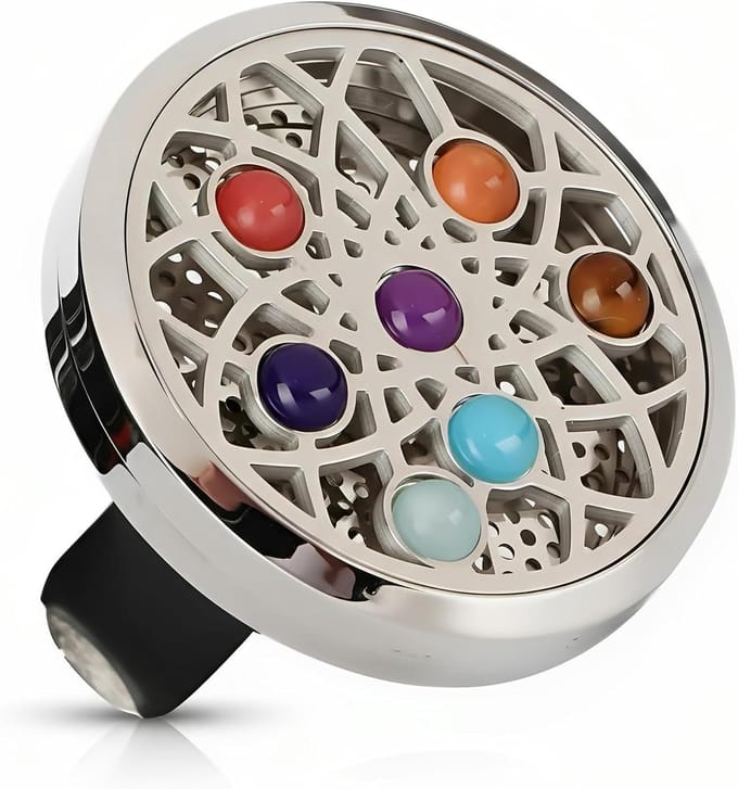 Aromatherapie auto-diffuser clip met luchtverfrisser pads, etherische oliën diffusor medaillon