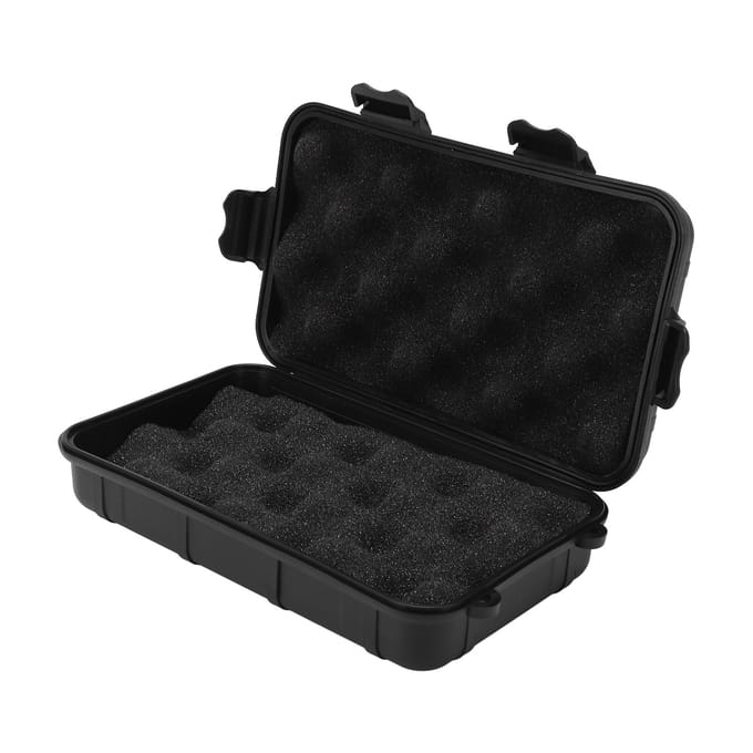 Boîte Étui Étanche Résistant aux Chocs Résistant à la Pression Boîtes Étanches Conteneur de Survie Haute Résistance black