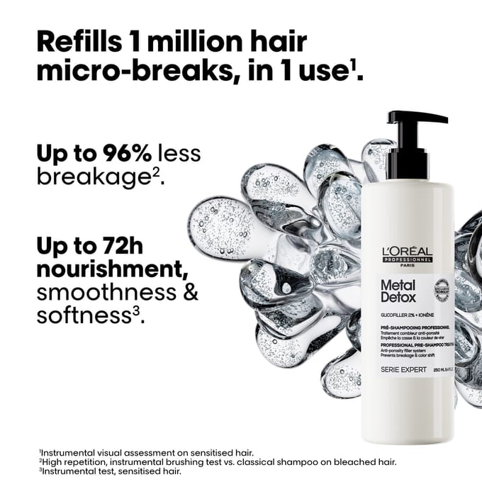 L'oreal Professionnel Pre Shampoo Voor Beschadigd En Gebroken Haar L'oreal Professionnel - Metal Detox Pre-shampoo Voor Beschadigd En Gebroken Haar