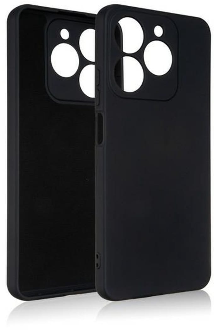 Beline Siliconen Hoesje Voor Realme C63 Zwart/Zwart