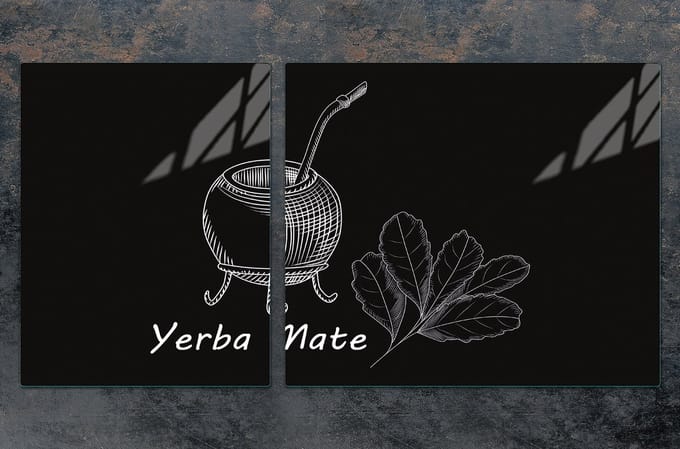 TMK ArtDeko Yerba - Snijplank - Glas - Multifunctioneel - 100x52 cm