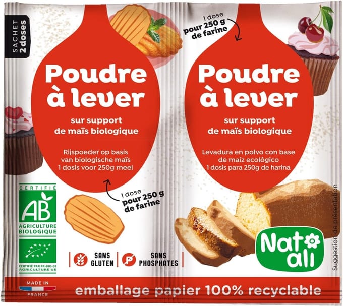 Nat Ali Biologische Bakpoeder 14 gr