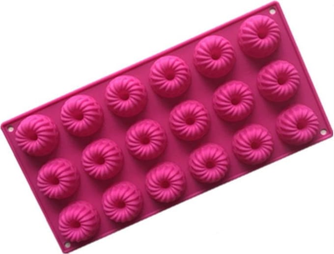 ProductGoods - Mini tulband vorm - Siliconen - 18 stuks-  Chocoladevorm - Cakevorm - Bakvorm ||