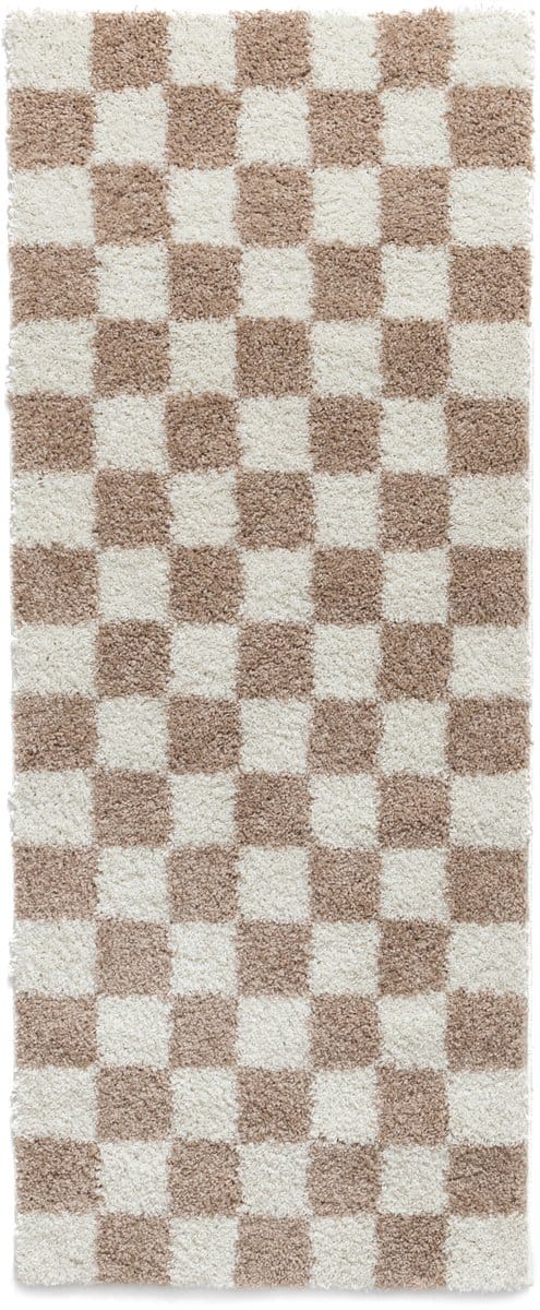 Checkerboard loper - Check ivoor/beige 80x200