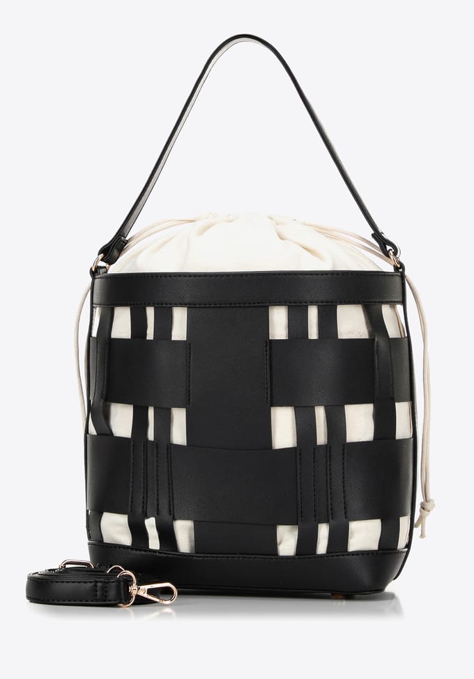 Wittchen Dames Geweven Eco-leren Tas Zwart
