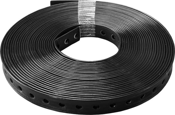 Kortpack - Geplastificeerd Montageband - 19mm breed x 10 meter - Geperforeerd - 3mm dik - (099.0572)
