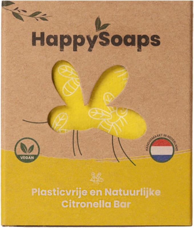 HappySoaps -  Anti-Insect Bar Citronella & Krachtige Munt