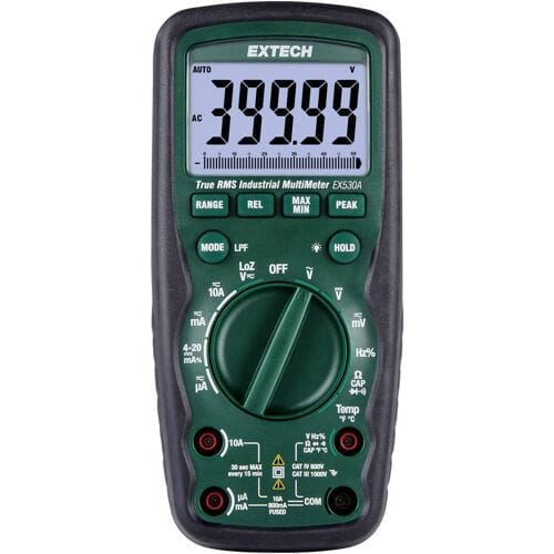 Extech EX530A Multimeter Digitaal – CAT IV 600 V – Weergave: 50000 counts