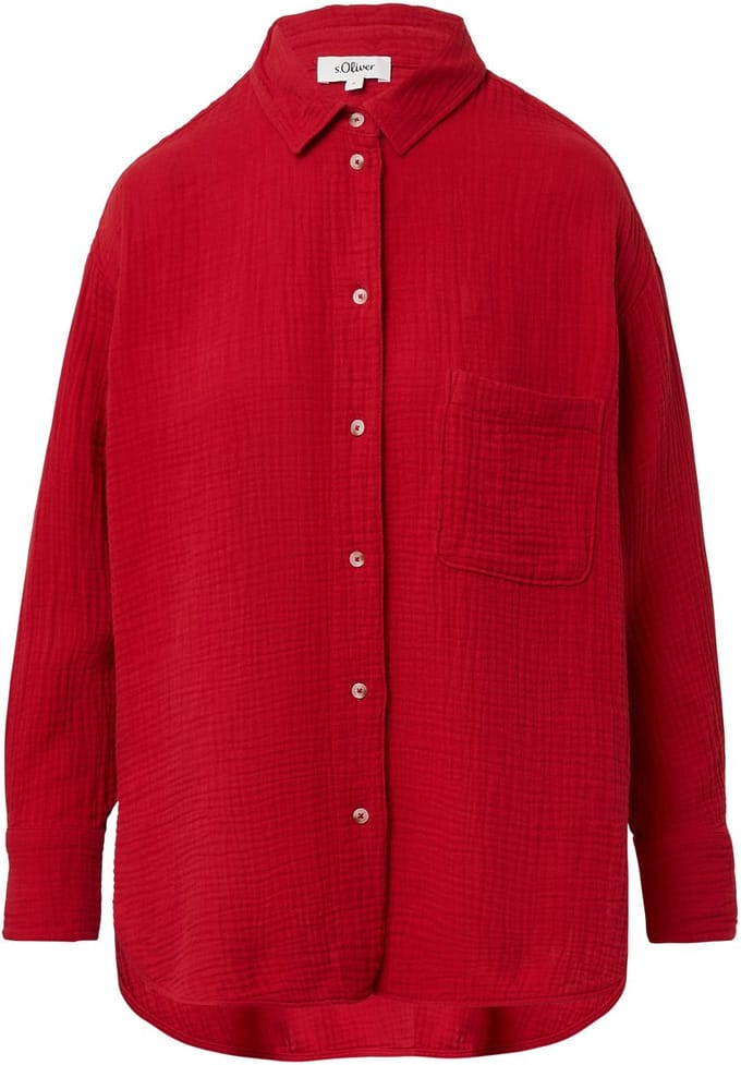 s.Oliver - female - Oversized blouse van mousseline