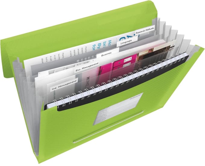 Esselte projectmap Vivida groen 5 stuks