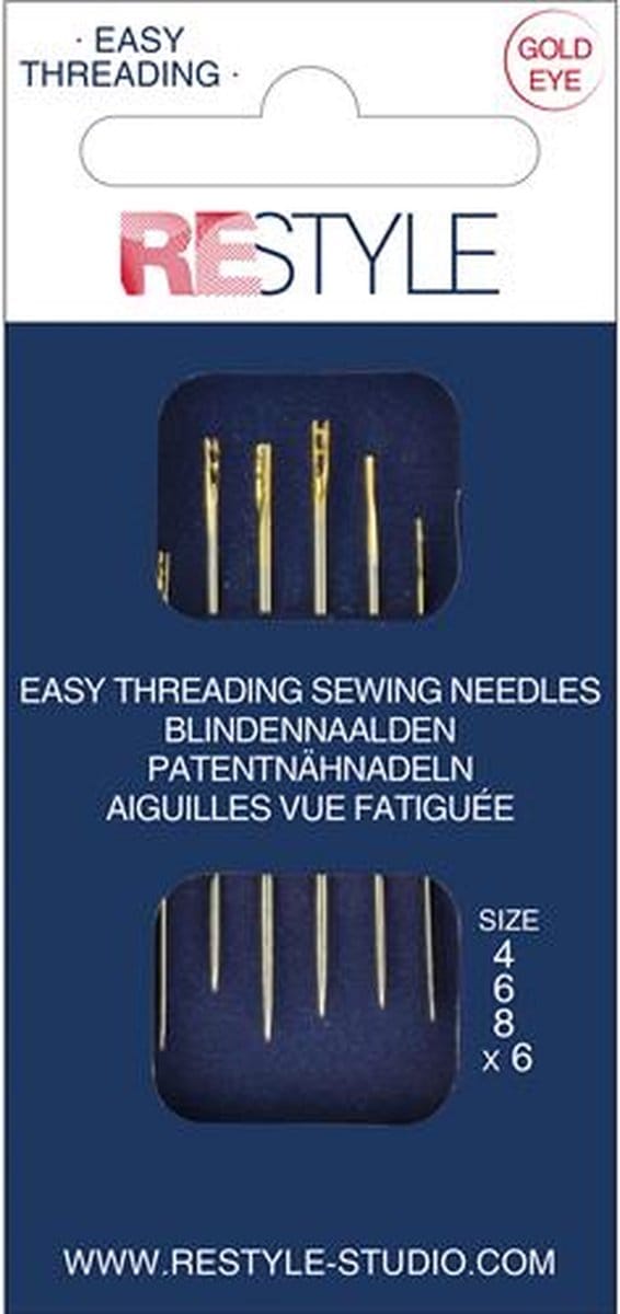 ReStyle Blindennaalden 6 stuks assorti nr. 4-6-8