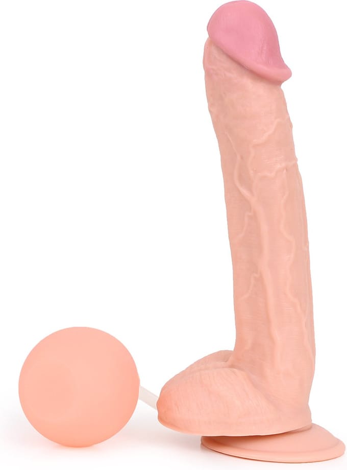 Kiotos COX Squirting Dildo 28 x 4.8 cm - blanke beige