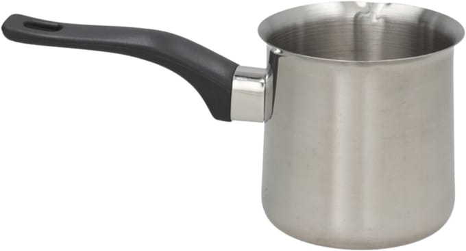 Gerimport melk en sauspan klein - RVS - 500 ml - D9 x H9 cm - metaal