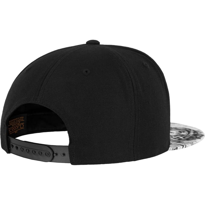 Flexfit Zonnekoning Snapback Cap (Zwart/Wit)