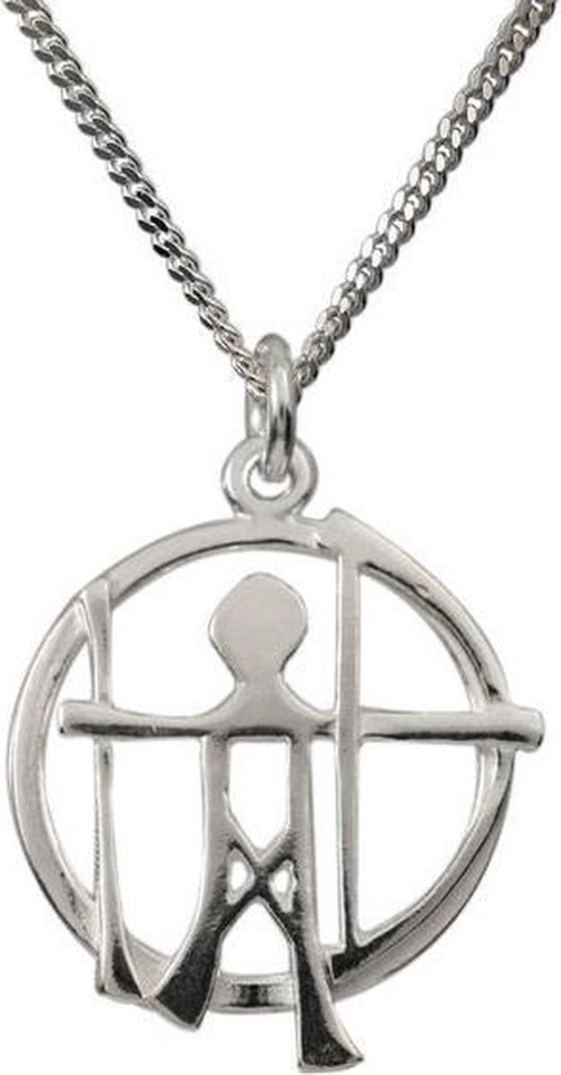 AuBor ®. Hanger. Zilver. God van de jacht.