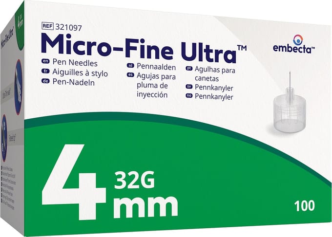 Micro-Fine Ultra Pennaalden 0.23mm(32g)x4mm 100 stuks | ref 321097