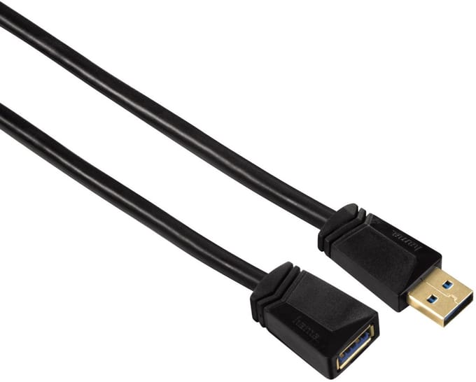 Hama 00125239 USB-kabel USB 3.2 Gen 1 (3.1 Gen 1) 1,8 m USB A Zwart
