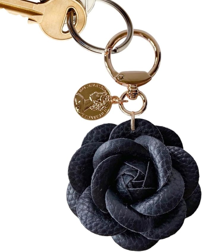 Tas Charm - Handtas Accessoire - Tas Decoratie - Bloemvorm Design - 55 x 95 cm - Bruin