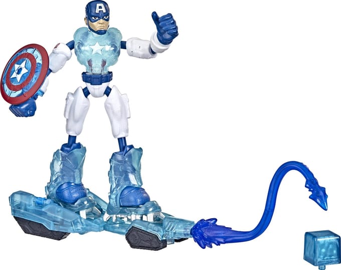 Marvel Avengers Bend and Flex Captain America Ice Mission - Speelfiguur 15cm