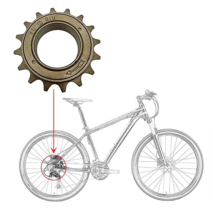 Fiets Freewheel Single Speed Freewheel Vliegwiel Tandwiel Versnelling Fietsaccessoires 14T 34MM