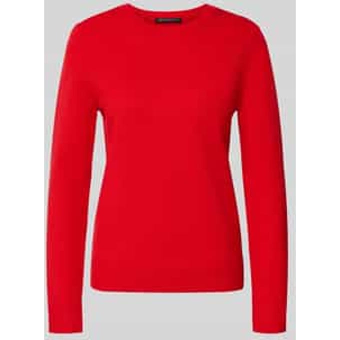 Gebreide pullover met geribde boorden
