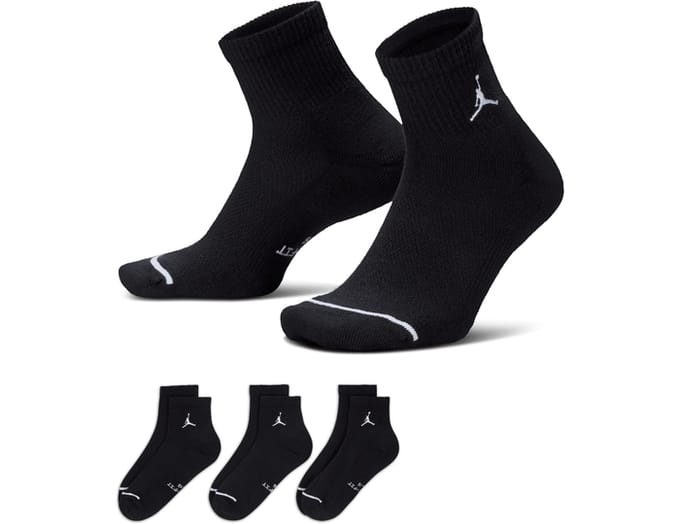 Jordan Everday Ankle 3er Pack Sokken Zwart K010