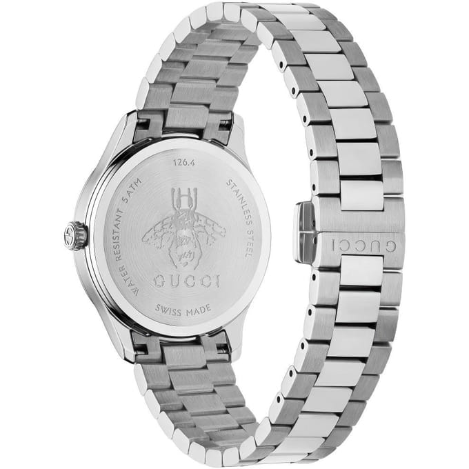 Gucci YA1265031 G-Timeless Zilver Wijzerplaat Dames Horloge