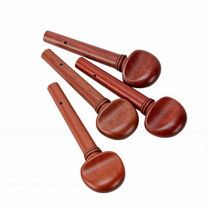 4 Pièces Chevilles de Réglage pour Violon Bois Massif Vintage Ensemble de Chevilles de Réglage de Remplacement pour Violons Taille 4/4