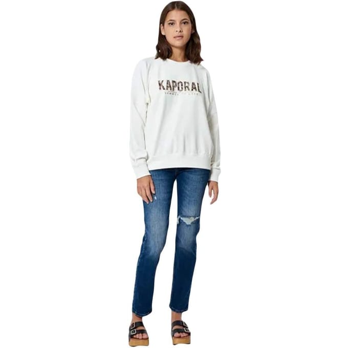 Kaporal damessweatshirt Java in ecru