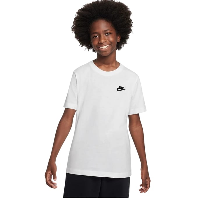 Nike Kinderen Futura Klassiek Logo Regular T-shirt (Wit)