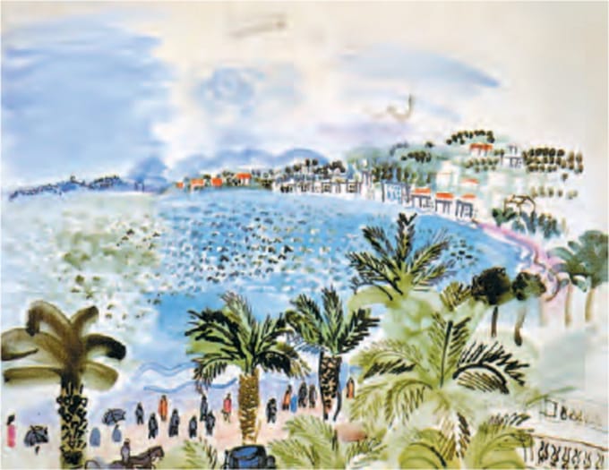Raoul Dufy - De Promenade des Anglais - Kunstposter - 60x80 cm