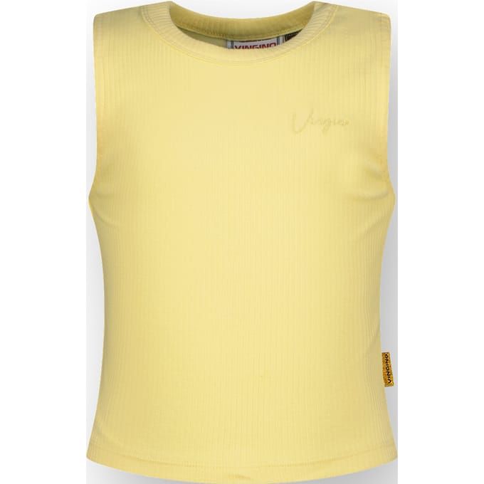 Vingino Girls Basic-crop Rib Top Top Summer Yellow Taglia: 16 | Outlet | kids | Giallo