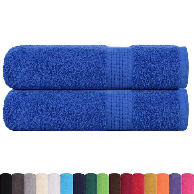 vidaXL - Handdoeken - FROGN - 2 - st - 50x100 - cm - 360 - g/m² - blauw