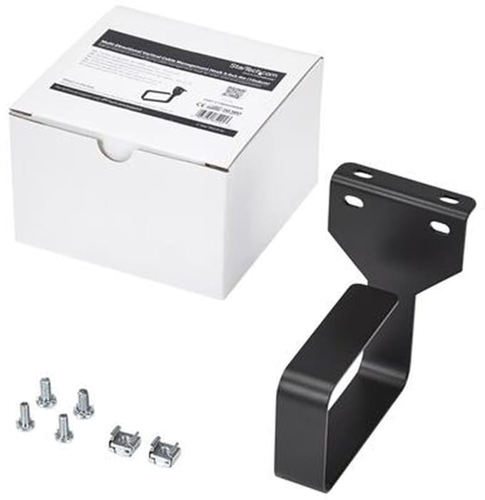 StarTech.com Multi-Direction Rack Cable Management D-Ring 2.4x3.9in(6x10cm)