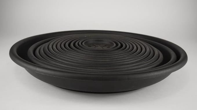 Waterschotels / Onderschalen - Pak á 10 Schotel Domus 30 Cm Zwart