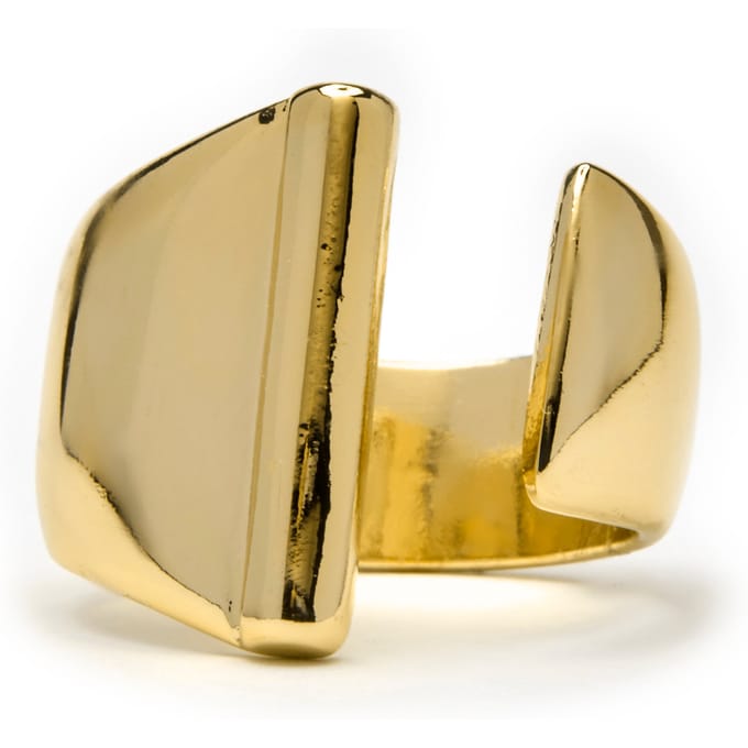 Luxenter Ring met 18-karaats geelgouden afwerking - Alphabet
