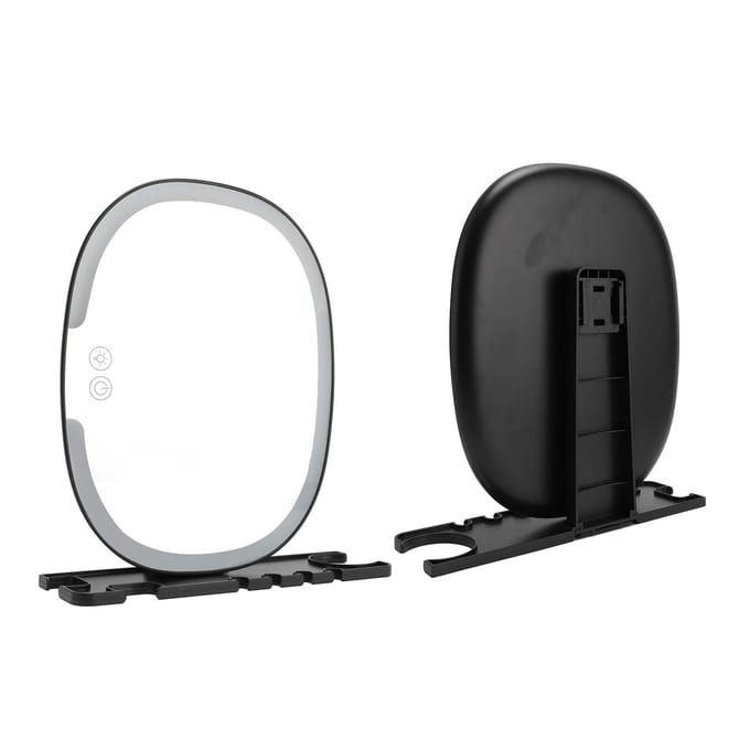 Verlichte Beslagvrije Douchespiegel voor Scheren 3 Verlichtingsmodi Make-up Anti-condens Wandspiegel white