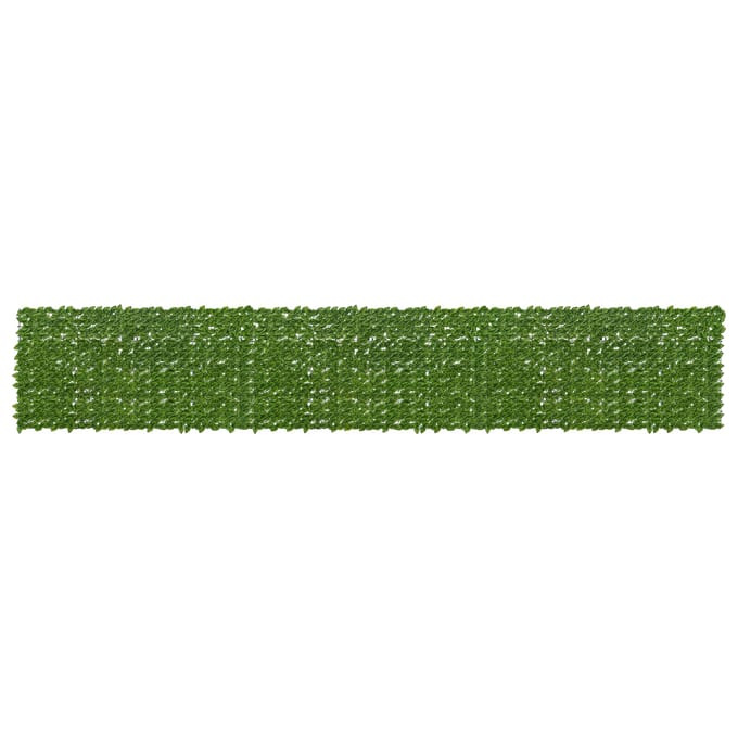vidaXL - Balkonscherm - met - bladeren - Groen - en - Geel - 600 - x - 100 - cm