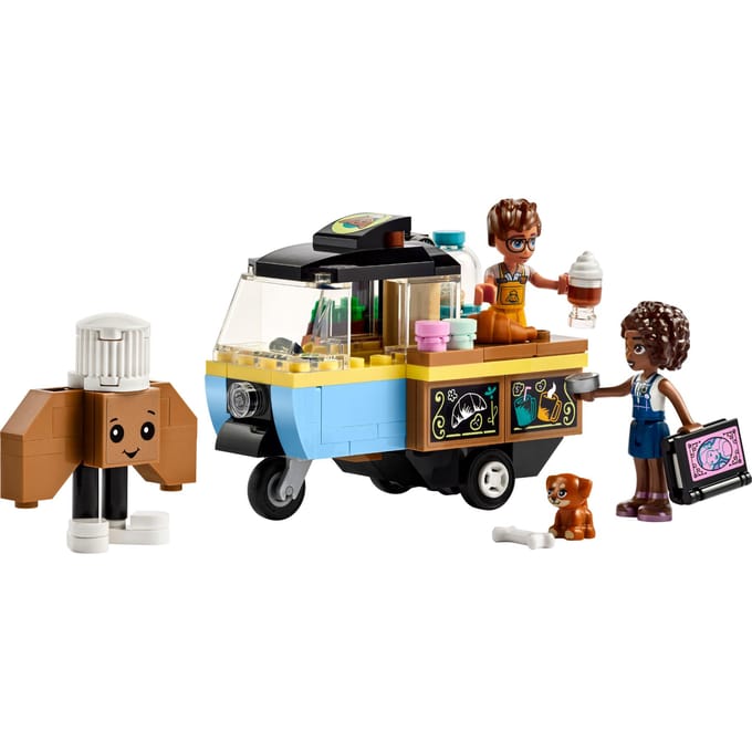 LEGO 42606 Friends Bakkersfoodtruck Bakkerij Speelgoed Voertuig Set met Mini Poppetjes