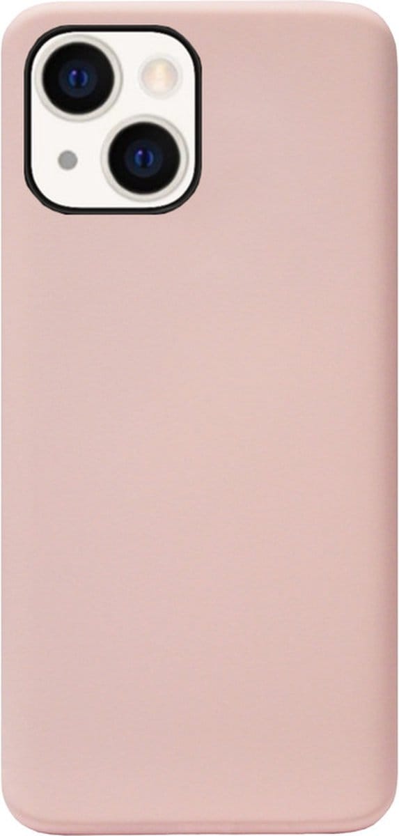 ADEL Premium Siliconen Back Cover Softcase Hoesje Geschikt voor iPhone 14 - Lichtroze