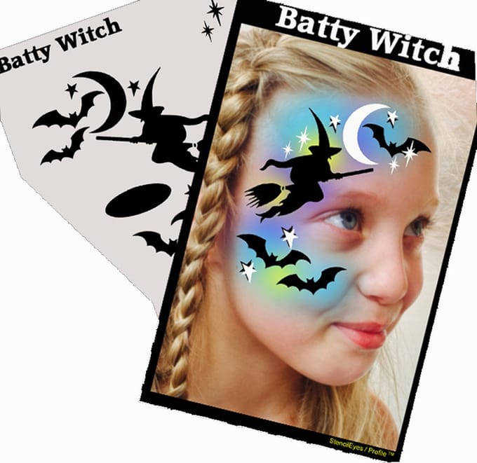 Proaiir Profile Stencil Batty Witch | Schminksjabloon