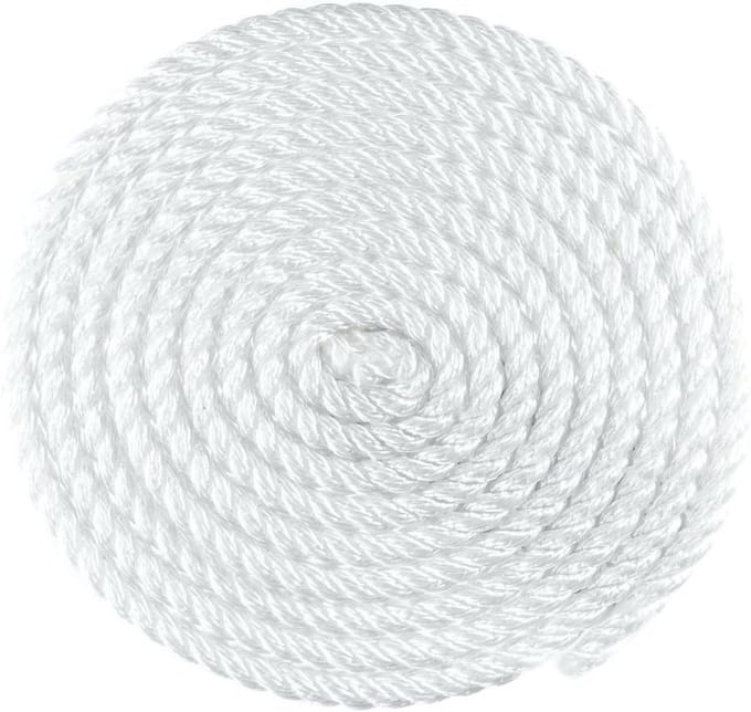 Sterk Gedraaid Nylon Touw Wit - Multifunctioneel Utilitiesnoer voor Buiten en Klussen