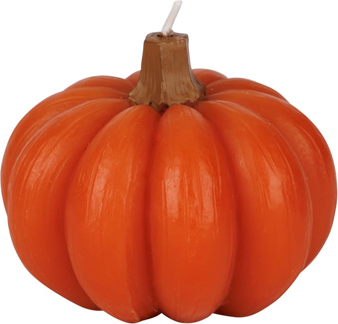 Kaars Pumpkin Oranje 9x9xh7cm