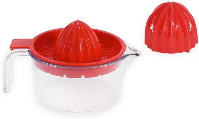 Citruspers Dubbel - Sap Pers - Sap Maken - Dubbele Pers Maatbeker - 148 cm - Transparant