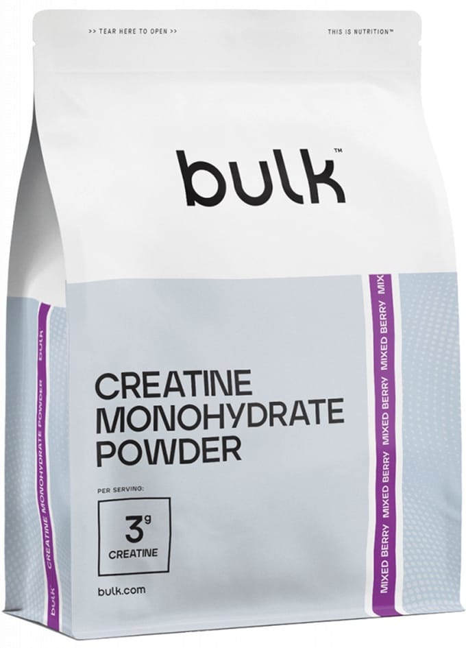 Bulk Creatine Monohydrate Powder - flavoured (500g) Mixed Berry - Creatine - Creatine Monohydraat