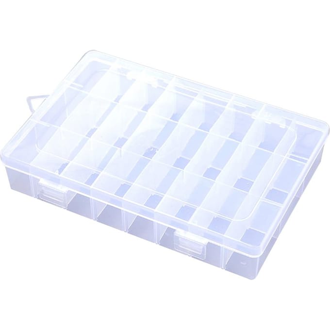 10/15/24 Vakken Opbergdoos Transparant Verstelbaar Items Organizer Container(24 vakken)